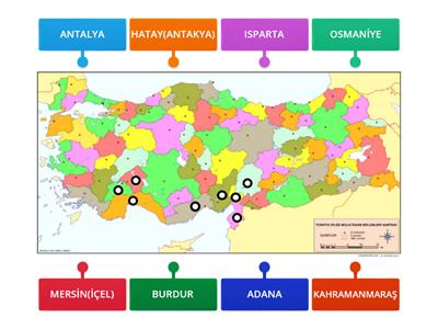 AKDENİZ BÖLGESİ İLLERİ 