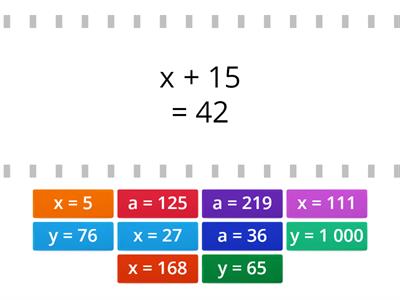 Linearne jednadžbe ( 5. razred)