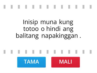 ESP 5 Paunang Pagtataya Mapanuring Pag-iisip