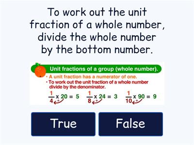 Fraction of an amount