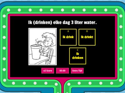 werkwoorden: drinken, dragen, beginnen