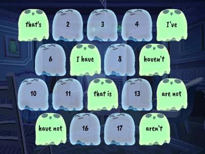 Contractions Memory Game