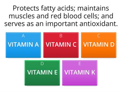 Vitamins Functions