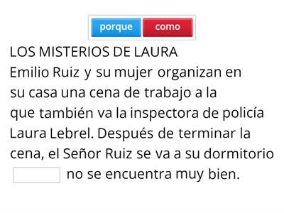 Completa el argumento del primer capítulo de estas series con los conectores adecuados (Aula 3_Unidad 4)