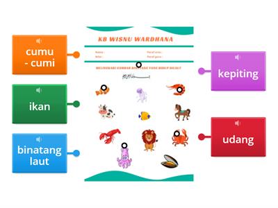 menghubungkan gambar dengan tulisan