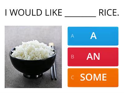 WHAT WOULD YOU LIKE? 