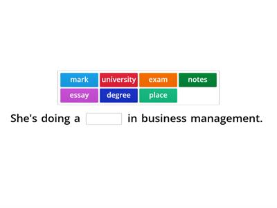 Education Collocations