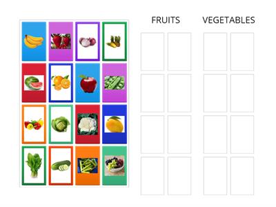 FRUITS AND VEGETABLES.