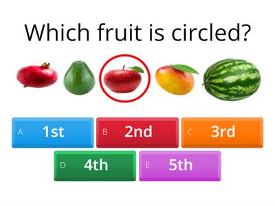 Ordinal Numbers 1-10