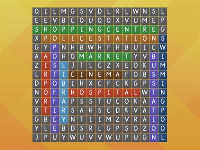 Wordsearch: city words