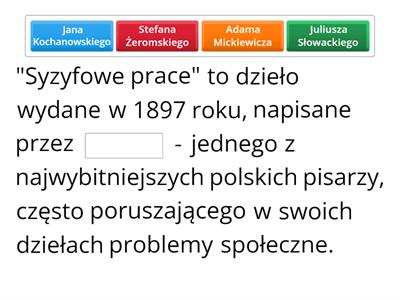 "Syzyfowe prace" - podsumowanie