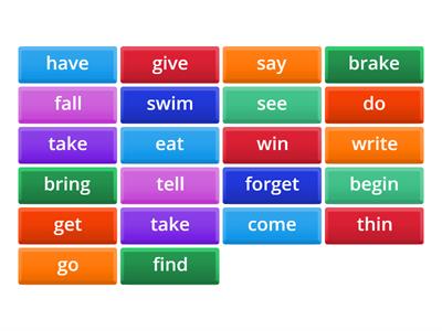 Simple Past verbs