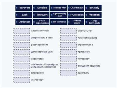 Personality Trail Vocabulary Practice 