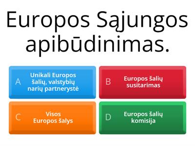 Kas yra Europos Sąjunga?
