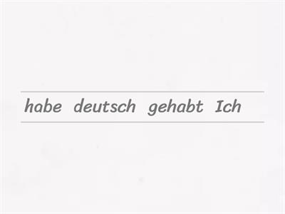perfekt tyska svaga verb