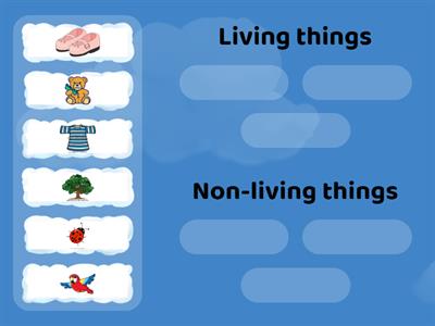 Sorting living and non-living things (revision)