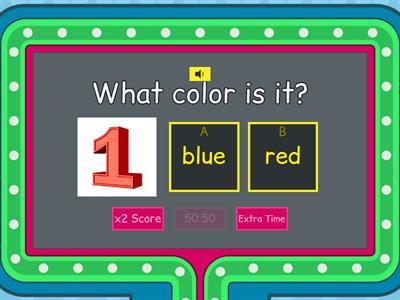 GRFS - Hello - VOCAB QUIZ - Review Colors - Word recognition + Missing letters