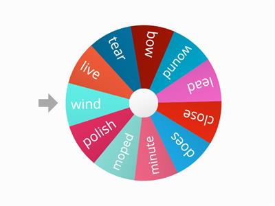 Phase 5 Phonics Homographs Random Wheel