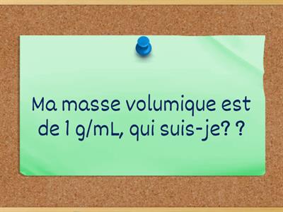 masse volumique