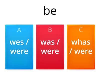Irregular verbs A1 - part 1 (B-E)