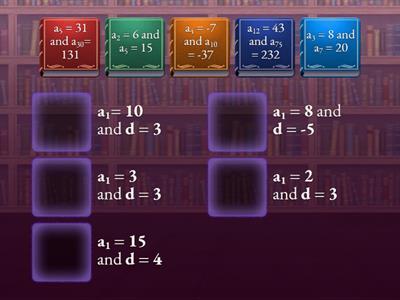 Find the first term and the common difference of the arithmetic sequence.