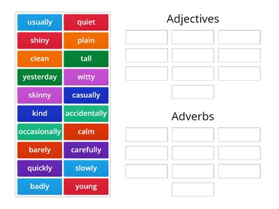 Adjectives vs. Adverbs