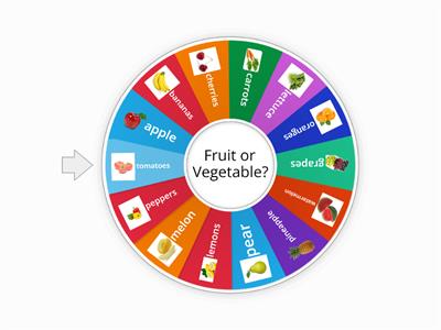 Fruit or Vegetable Wheel