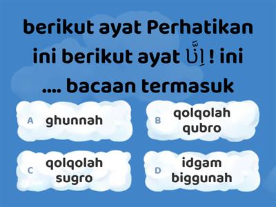 Latihan soal PAI Kelas 4 Surah Al-Hujurat ayat 13