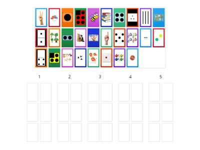 Numbers 1-5 group sort