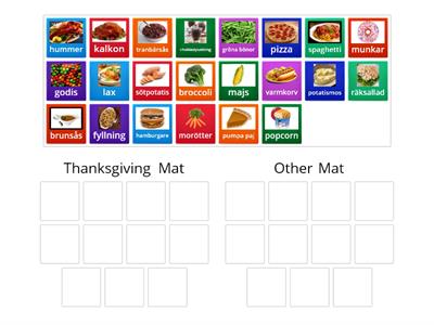 Thanksgiving och Andra Mat 