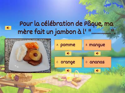 Le vocabulaire des fruits 1