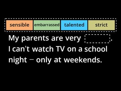 Own it! 3 Vocabulary revision 1-7