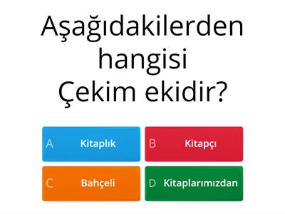 6. Sınıf Türkçe Ekler Ve Sözcük Yapısı Testi