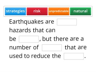 Can the risks of earthquakes be reduced?