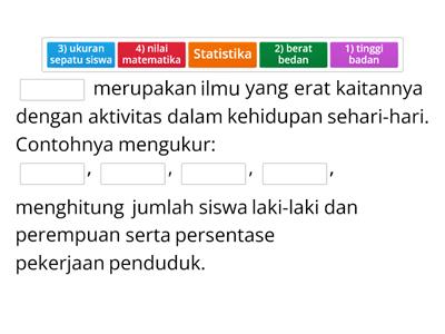 1) Statistika - Kelas VI (Enam) SD - Mean, Median, dan Modus