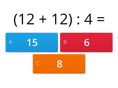 Împărțirea unei sume sau a unei diferențe la un număr