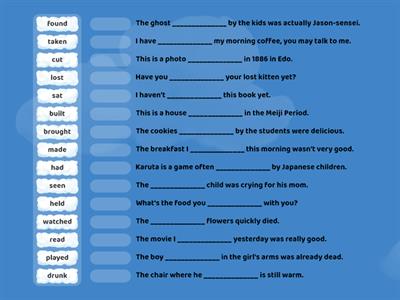 Past Particple Practice!