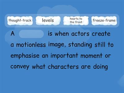 Drama Vocabulary - KS3 