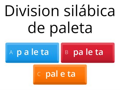 División Silábica 