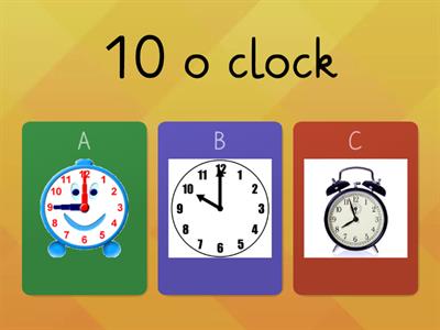 Choose the correct Clock