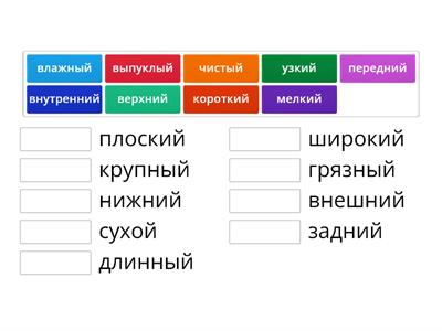 Антонимы 1 НСР 7 № 5 Дыхат. система ("Учимся читать тексты по анатомии")