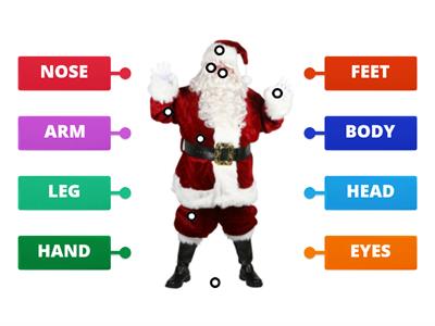 Santa - body parts
