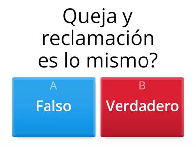 Queja y reclamación