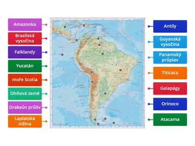Jižní Amerika - přírodní podmínky
