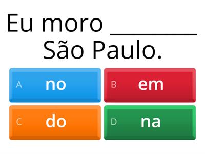 Uso correto de artigos, preposições e contrações 