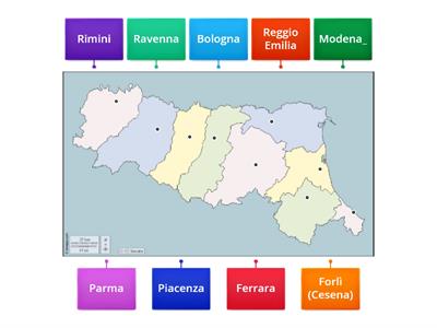 L'Emilia Romagna e le sue provincia