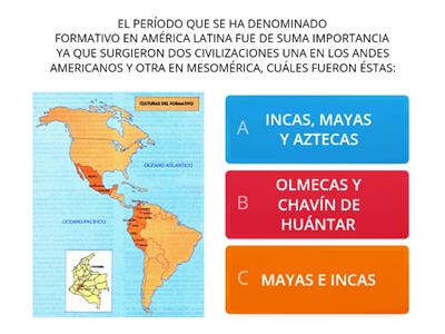 Cuestionario Incas, Mayas y Aztecas 