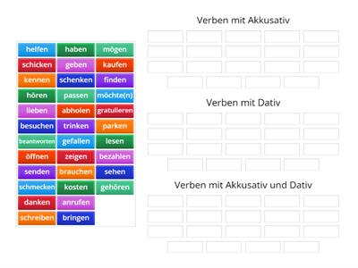 Grammatik : Akkusativ, Dativ oder beides?