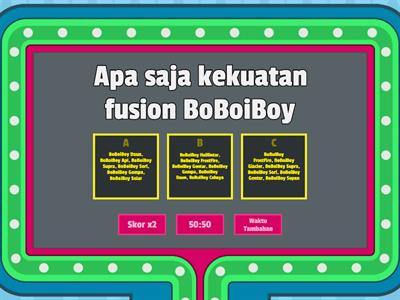 Kuis Pengetahuan BoBoiBoy