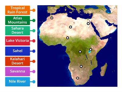 Africa Physical Map 2B